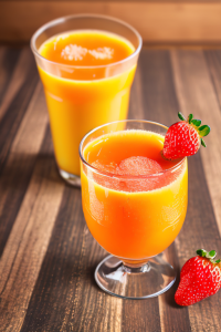 Orange Juice and Strawberries